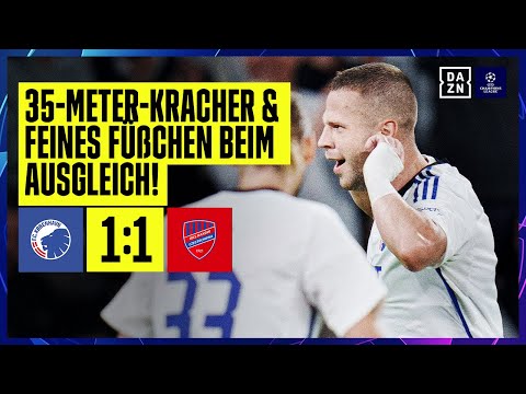 35-Meter-Distanzkracher lässt Parken beben: FC Kopenhagen - Tschenstochau | Playoffs | UCL | DAZN