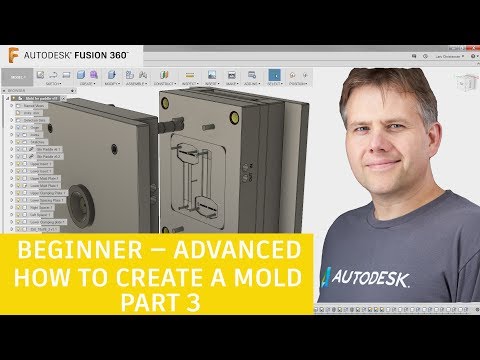 Fusion 360 Tutorial — Beginner To Advanced — How To Create a Mold— Part 3 Video