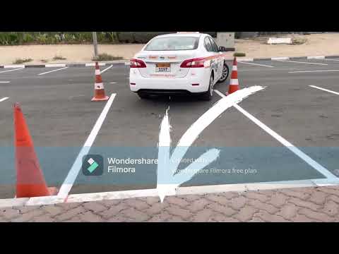 90 degree reverse car parking | Saudi driving test | सऊदी ड्राइविंग टेस्ट