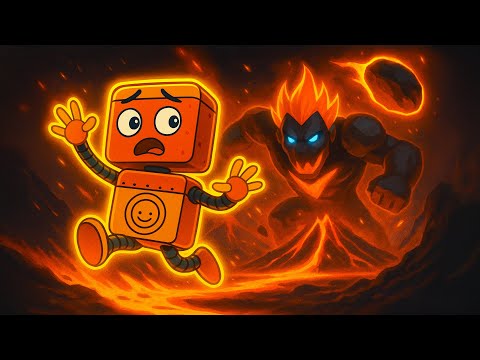 The Floor Is Lava 2 🌋 Rusty vs Golem Monster | 24 Min Kids Songs Compilation | Rusty's World