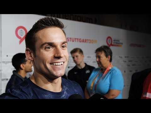 Sam Mikulak (USA) Interview 2019 Worlds Stuttgart - Team Final