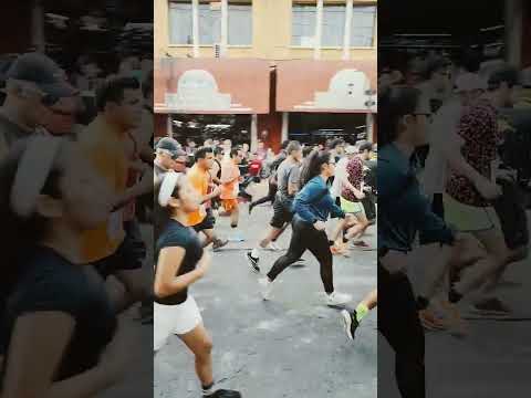 Este es el banderaso de salida en San Antonio Suchitepequez carrera San Silvestre