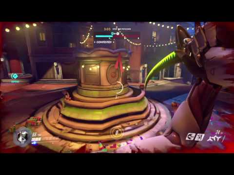Overwatch Launch MP gameplay pt4 - Cyberninja Action w/Genji!