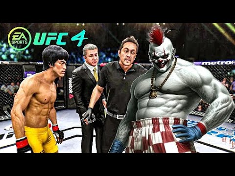 Ufc 4 Bruce Lee Vs. Cyberpunk BOZO Clown Asia Ea Sports