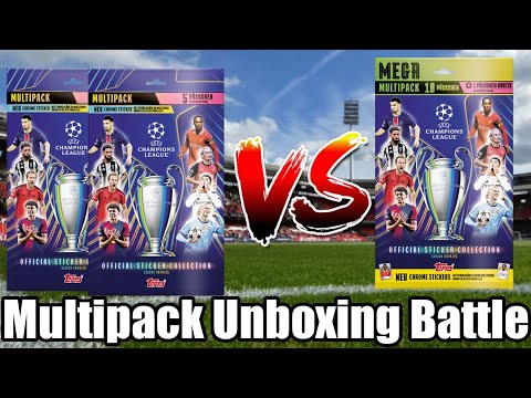 2x Multipack VS. Mega Multipack😱|Topps UEFA Champions League Sticker 2024/25 Unboxing Battle!🔥