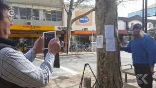 Nelson retailers start hanging out washing in protest over vagrant