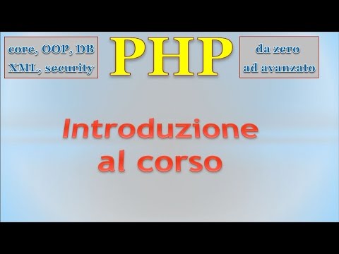 PHP 5.5 ITA 1: Introduzione al corso
