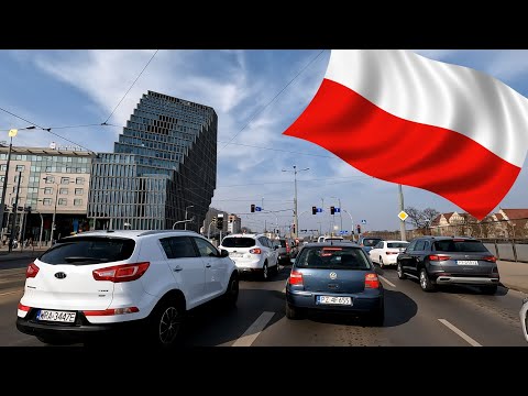 Podróż samochodem z Mosiny do Poznania [ASMR Drive Car]
