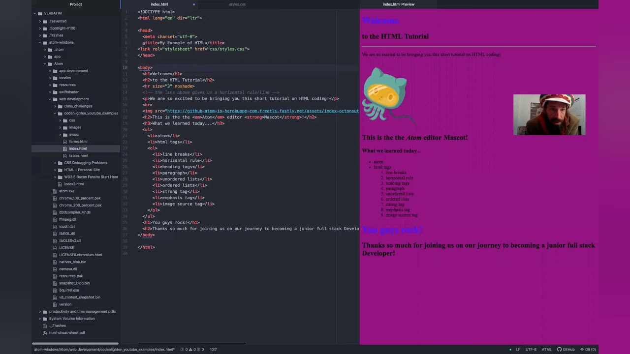 Day #6 of 35 Day Coding Boot Camp  - Junior Full Stack Developer. - CSS Styling