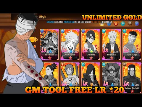 GM TOOL FREE KONOHA LEGEND VN - FREE NINJA LR *20 + UR & SSR + UNLIMITED GOLD