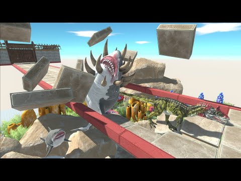 ARBS DeathRun - Run Away from Hungry Sharks! | Animal Revolt Battle Simulator