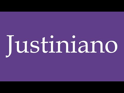 How To Pronounce ''Justiniano'' Correctly in Spanish 🇲🇽