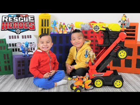 Rescue Heroes Epic Mission With Transforming Fire Truck CKN