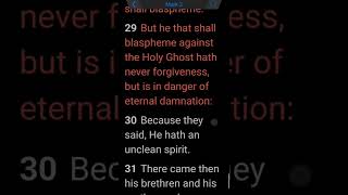 What is Blasphemy of the Holy Ghost?
