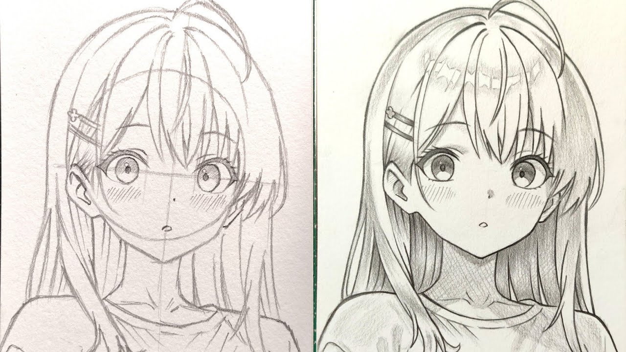 Easy How to Draw Anime girl | easy drawing tutorial | how to draw beautifull girl