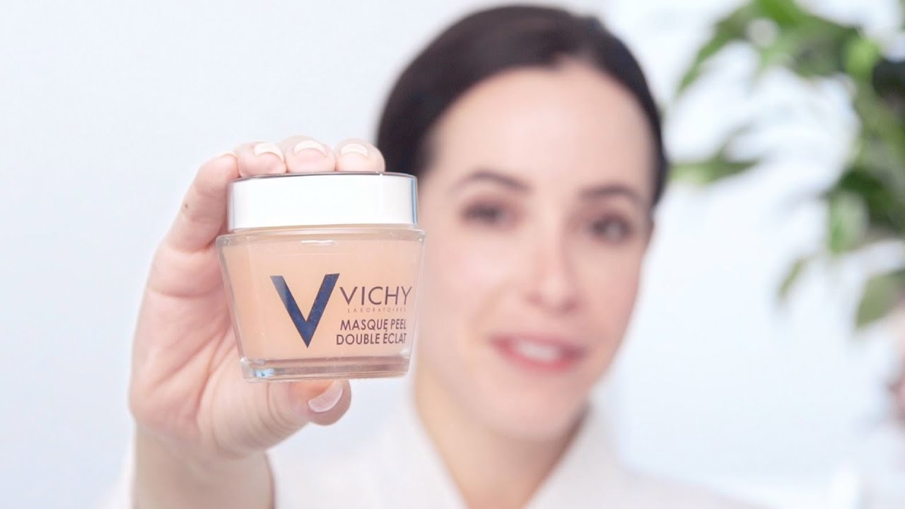 Download Vichy Double Glow Peel Mask Lovelyskin PSD Mockup Templates