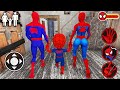 Playing as SpiderMan Family in Granny House