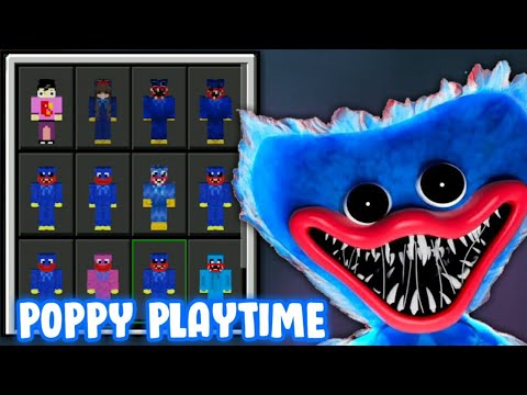Poppy Playtime Skin Pack Minecraft!! - Work All Version MCPE/BE!