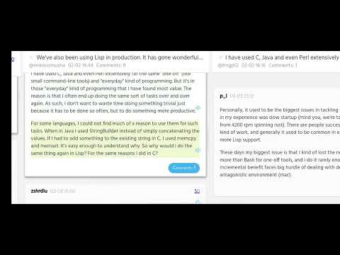 HN comments: Running Lisp in Production (2020)