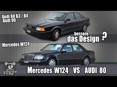 Comparison AUDI 80 vs Mercedes W124 the design - see current AUTO BILD Klassik letters to the editor