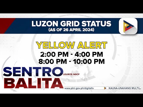 Yellow Alert, ipinatutupad muli sa Luzon grid at Visayas grid