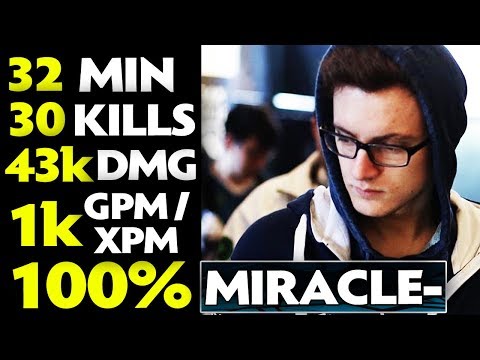 100% Miracle- WTF 1000 GPM/XPM Shadow Fiend 9k Plays Dota 2