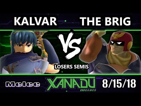 S@X 263 SSBM - Kalvar (Marth) Vs. The Brig (Captain Falcon) - Smash Melee Losers Semis