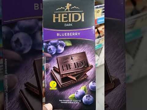 Heidi Dark Blueberry chocolate #heidi #shortfeed #chocolate #trendingonshorts #ytshorts #viralfood