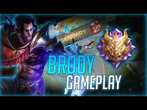 Brody Mythic Rank Gameplay - MVP Perfect Outplays- Brody Build and Gameplay