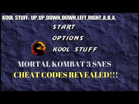 Mortal kombat 3 (snes) cheats