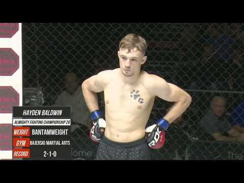 Almighty Fighting Championship 28 - Dylan McGee vs Hayden Baldwin