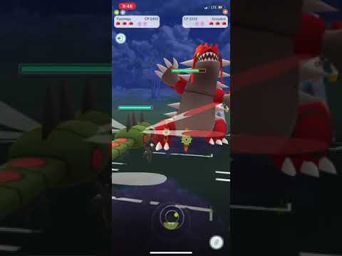 PvP Pokémon go trainer battle ml against seventhplague yanmega destroys groudon