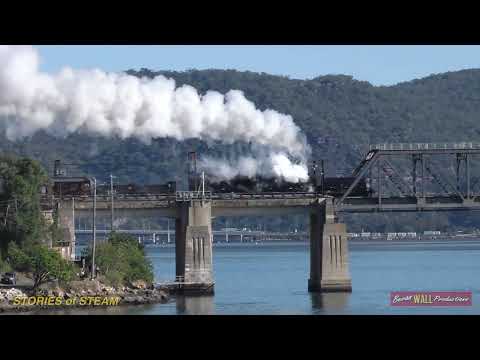 Australian steam locomotive Garratt 6029 - Hawkesbury River - June 2019