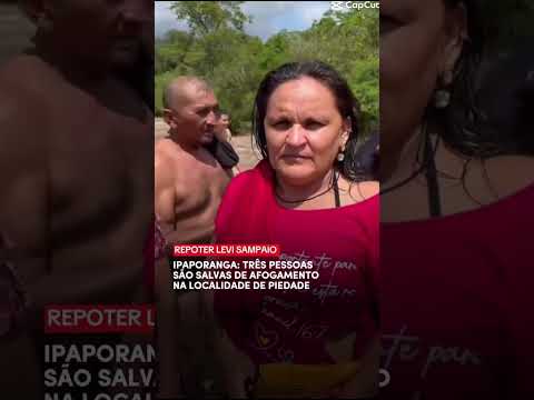 Mulheres ficam ilhadas em correnteza na zona rural de Ipaporanga #ceará. #youtube #notícias #news