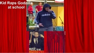 Kid Raps Godzilla At School