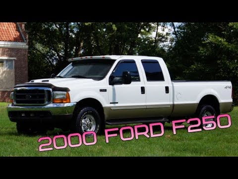 2000 Ford F250 LARIAT SUPER DUTY CREW CAB 4X4 7.3L V8 POWERSTROKE TURBO DIESEL WITH LEATHER