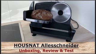 HOUSNAT Allesschneider & Brotschneidemaschine || Unboxing, Review & Test