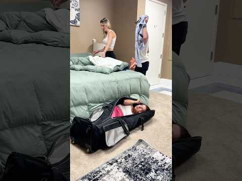She found the best way to escape 😅. #funny #comedyshorts #shorts