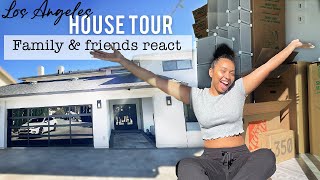 My Family Reacts To My  NEW HOUSE  **They Cried** | Los Angeles