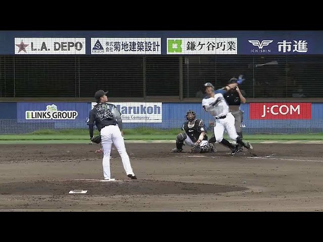 【ファーム】変化球をうまく捉えた!! ファイターズ・大田 左中間へライナーで運ぶ5号ソロホームラン!! 2021/9/14 F-M(ファーム)