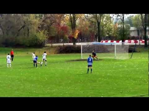 Kartofliska.pl: Okęcie Warszawa - Żyrardowianka Żyrardów 1:2  6.10.2012 zwycięska bramka