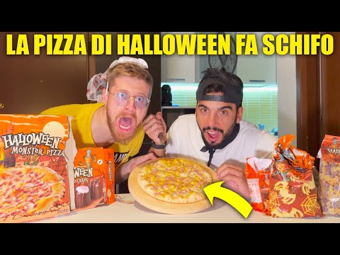 PROVIAMO TUTTO IL CIBO DI HALLOWEEN DEI SUPERMERCATI - QUANTO FA SCHIFO LA PIZZA CON LA ZUCCA?