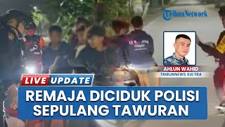 Nekat! 4 Remaja Berbonceng Satu Motor di Kendari Terciduk Polisi Bawa Sajam Sepulang Tawuran
