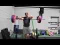 Front squat and strict press mobility routine.