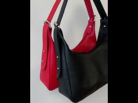 Червона ділова сумка для жінок із натуральної шкіри, практична жіноча сумочка на щодень шкіряна - фото 1 - id-p2573873376