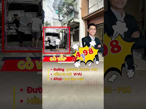 Hẻm Xe Hơi Quang Trung Gò Vấp - 47m2 x2 Tầng - 3PN (1 trệt) - ngã 5 chuồng cún.