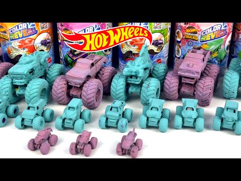 HOT WHEEL 🤯 Monster Truck Monster Jam Mini Monster Trucks Color Reveal Mystery??