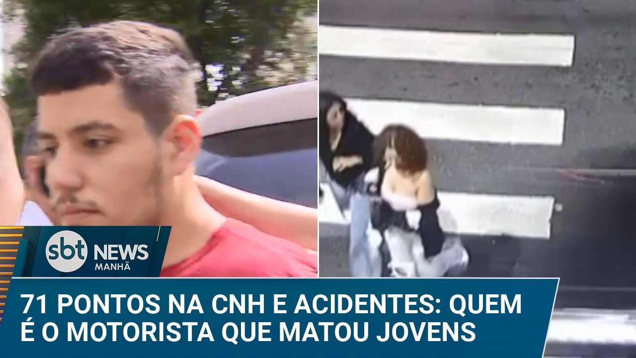 71 pontos na CNH: saiba quem é o motorista que atropelou e matou jovens | #SBTNews Manhã (11/04/25)