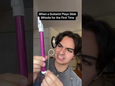 When a GUITARIST plays SLIDE WHISTLE for the FIRST TIME 🤪
