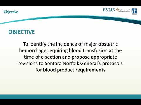 Thumbnail image of video presentation for Blood Transfusion at the Time of Cesarean Section
